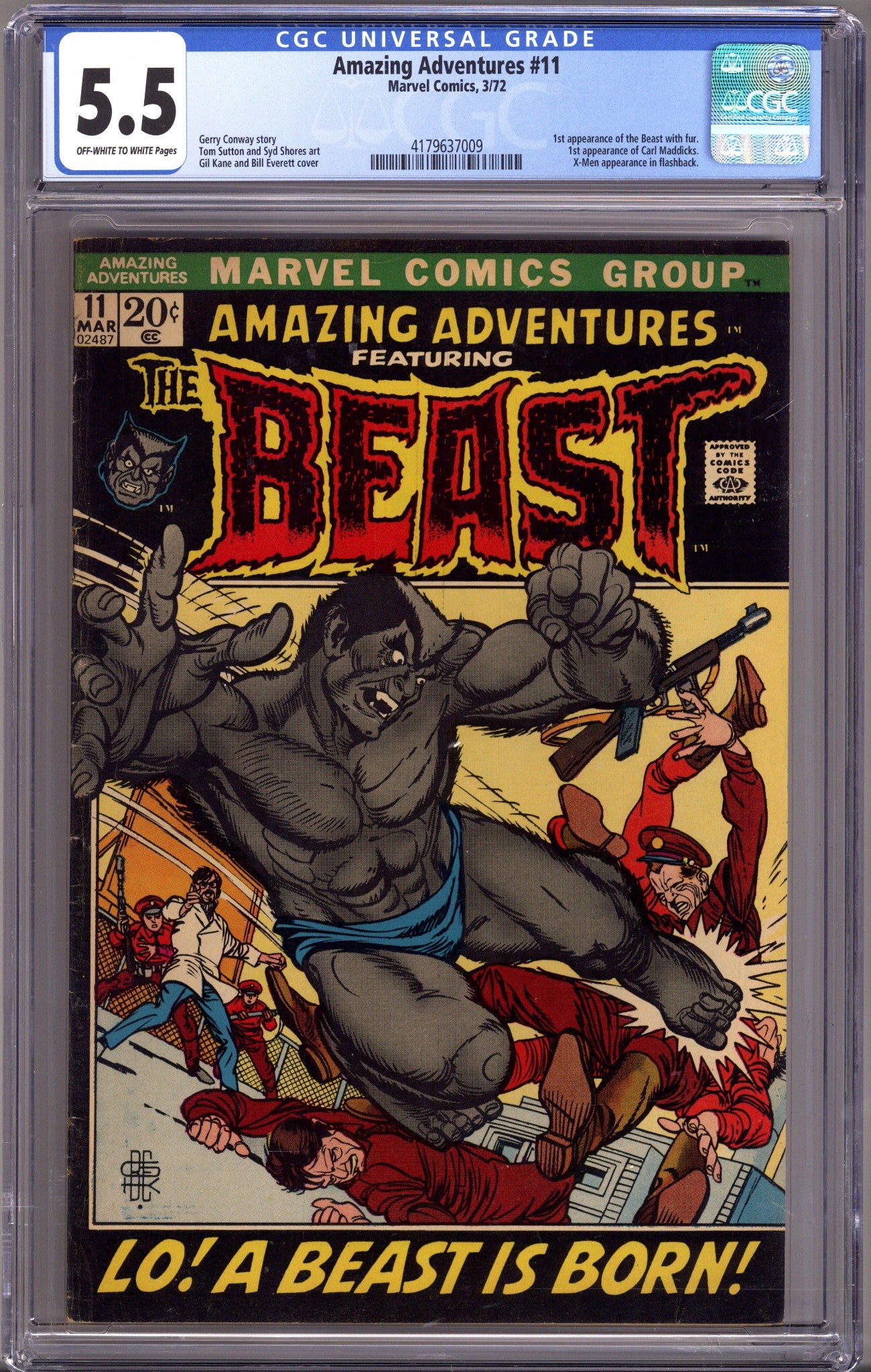 Amazing Adventures Vol 2 11 CGC 5.5 (FN-) (1972) 