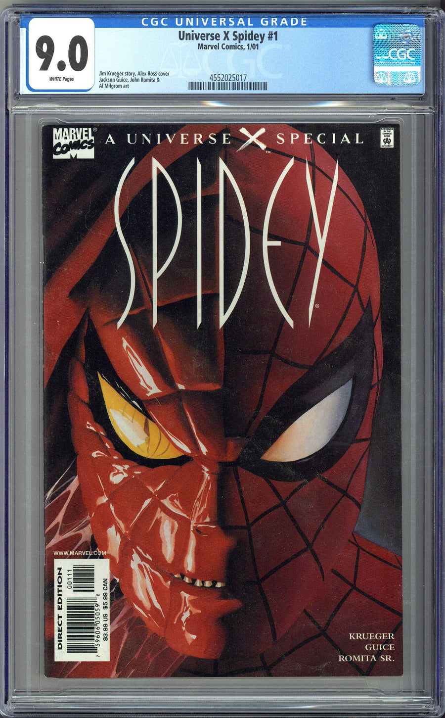Universe X: Spidey 1 CGC 9.0 (VF/NM) (2001) 