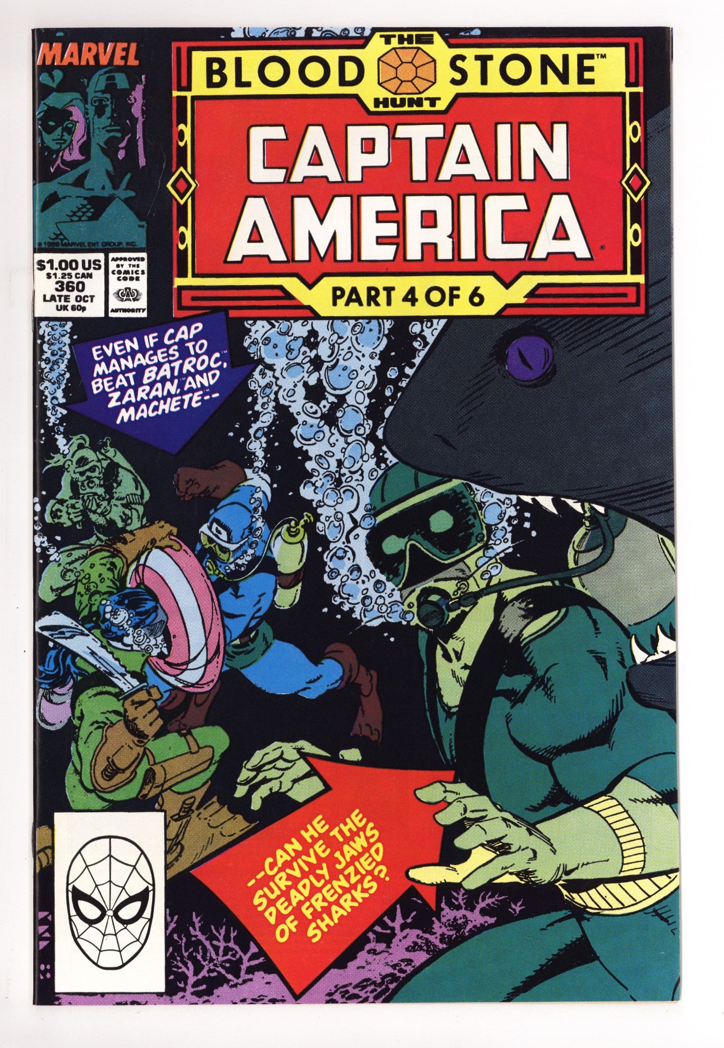 Captain America Vol 1 360 NM- (9.2) (1989) 