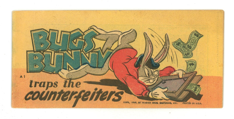 Bugs Bunny Traps the Counterfeiters Quaker Cereal Premium A-1 FN+ (6.5) (1949) 