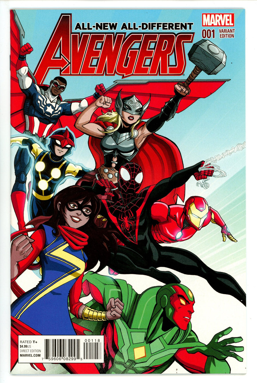 All-New, All-Different Avengers Vol 1 1 High Grade (2016) Vecchio Incentive Variant 