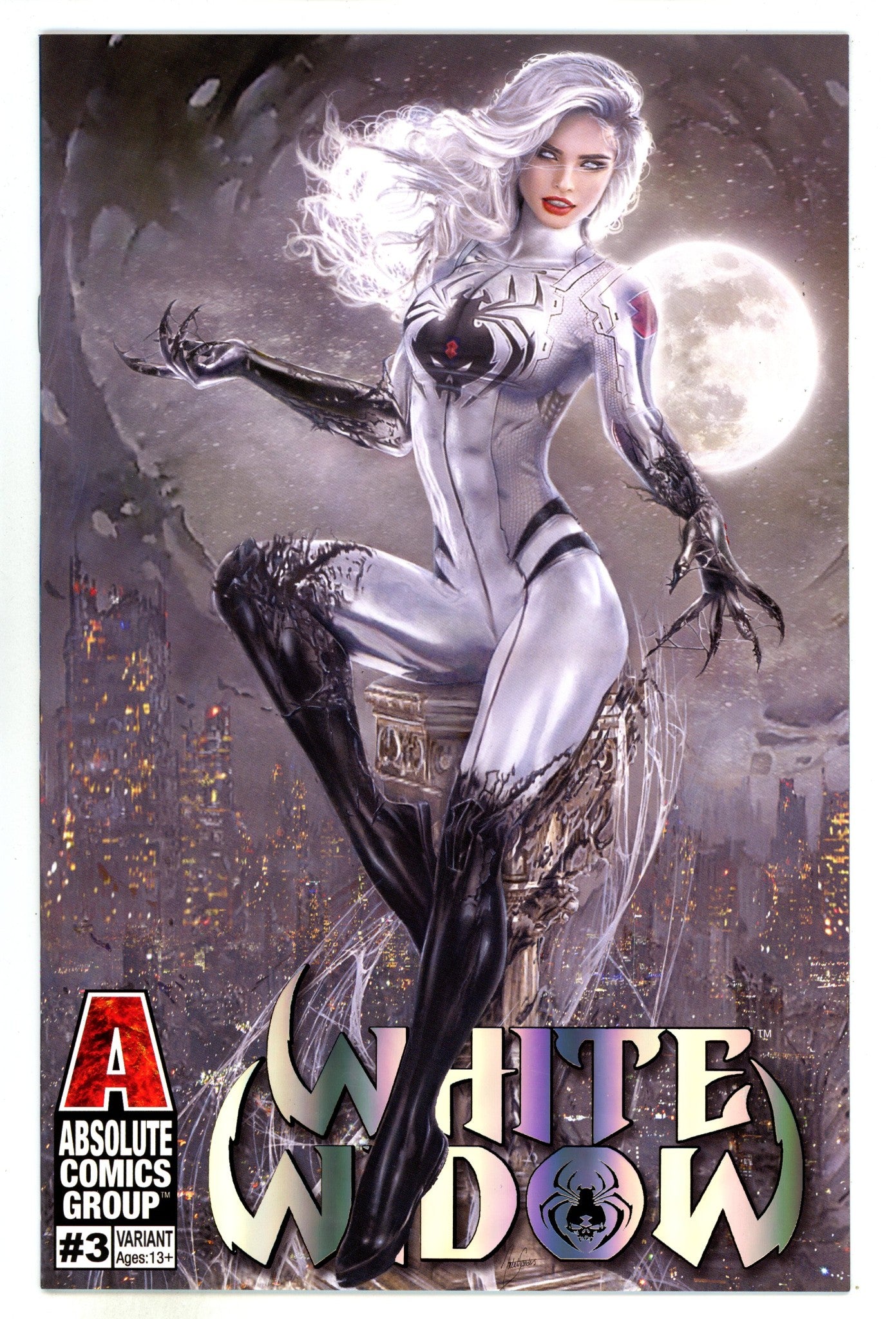 White Widow 3 NM (9.4) (2019) Sanders Foil Exclusive Variant 