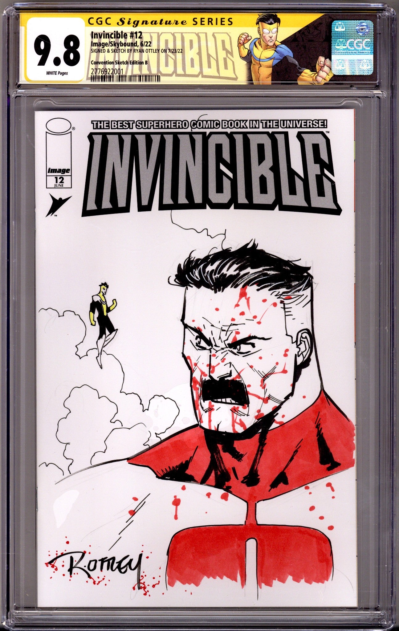 Invincible #1 Ryan Ottley Original Sketch Set (Omni-Man) {nn} CGC 9.8 (NM/M) (2021)