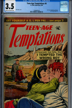 Teen-Age Temptations 9 CGC 3.5 (VG-) (1954) 