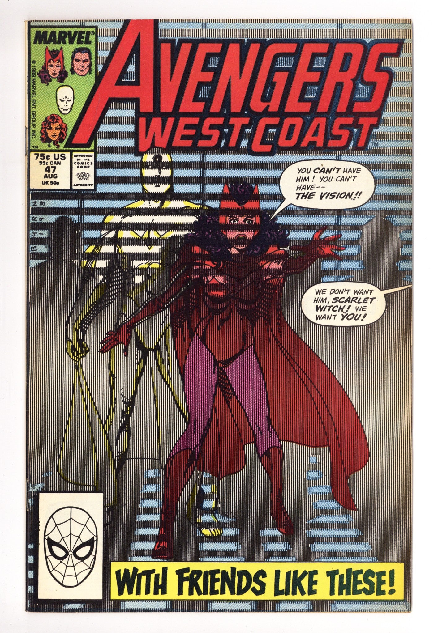 West Coast Avengers Vol 1 47 Mid Grade (1989) 