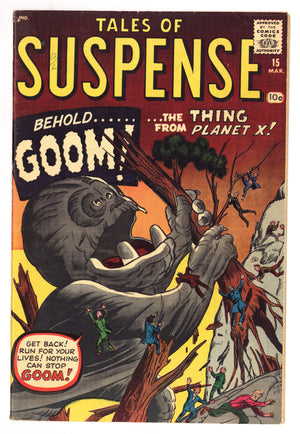 Tales of Suspense Vol 1 15  FN+ (6.5)   (1961)