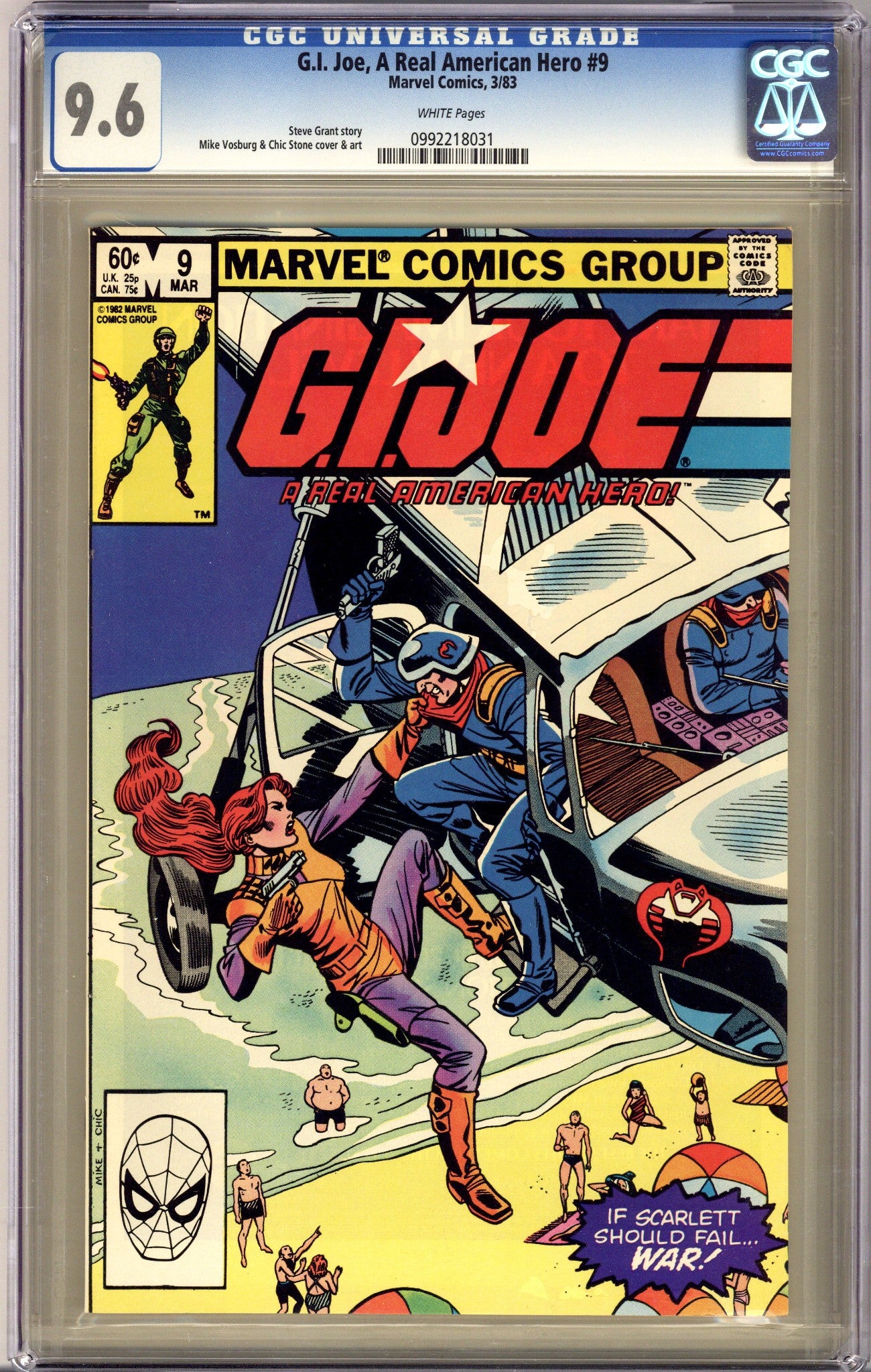 G.I. Joe, A Real American Hero 9 CGC 9.6 (NM+) (1983) 