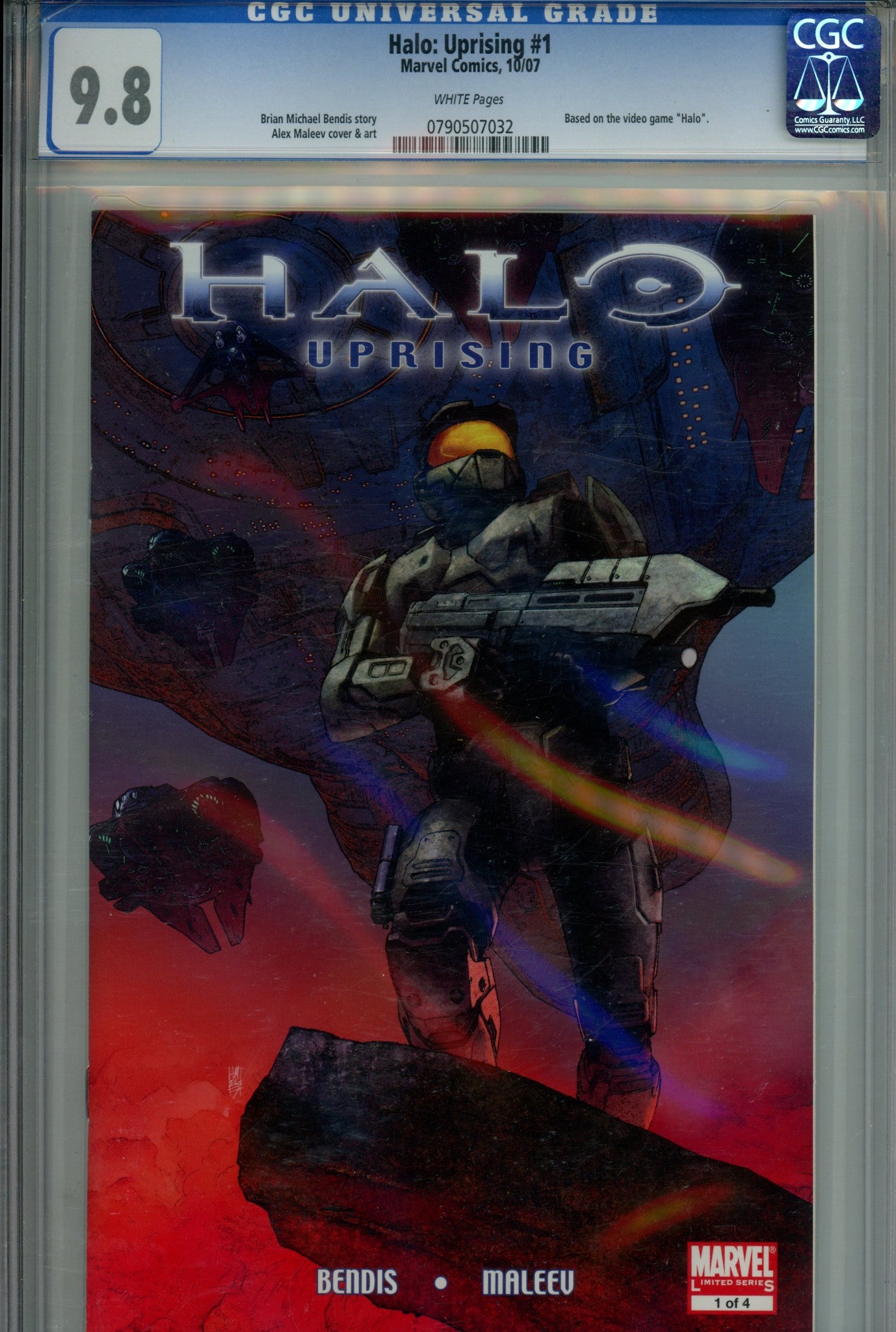 Halo: Uprising  1 CGC 9.8 (NM/M)  (2007)  