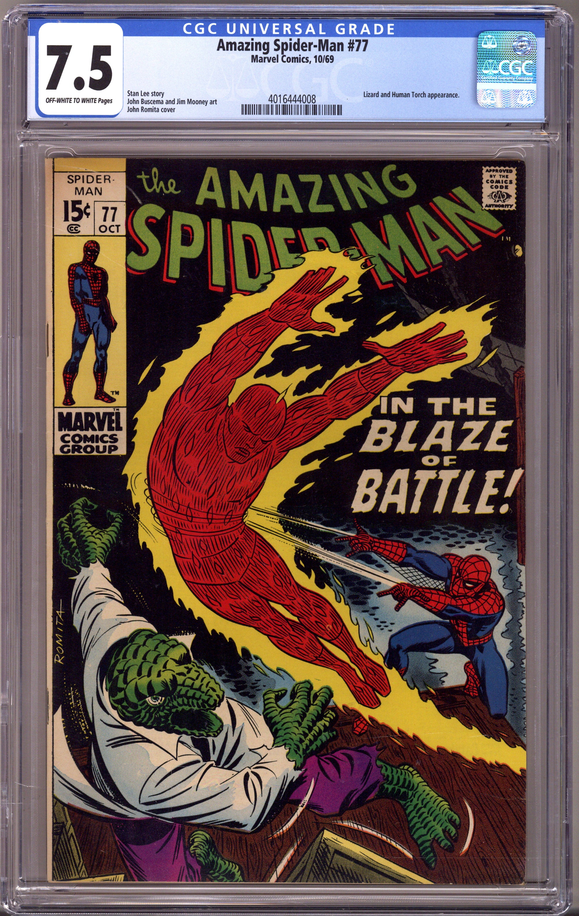 The Amazing Spider-Man Vol 1 77 CGC 7.5 (VF-) (1969) 