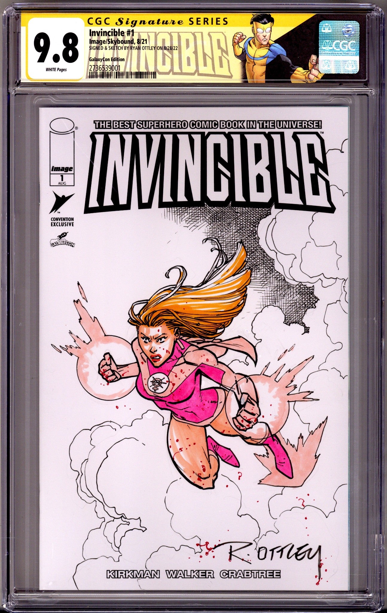 Invincible #1 Ryan Ottley Original Sketch Set (Atom Eve) [nn] CGC 9.8 (NM/M) (2021)