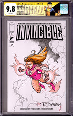 Invincible #1 Ryan Ottley Original Sketch Set (Atom Eve) [nn] CGC 9.8 (NM/M) (2021) thumbnail