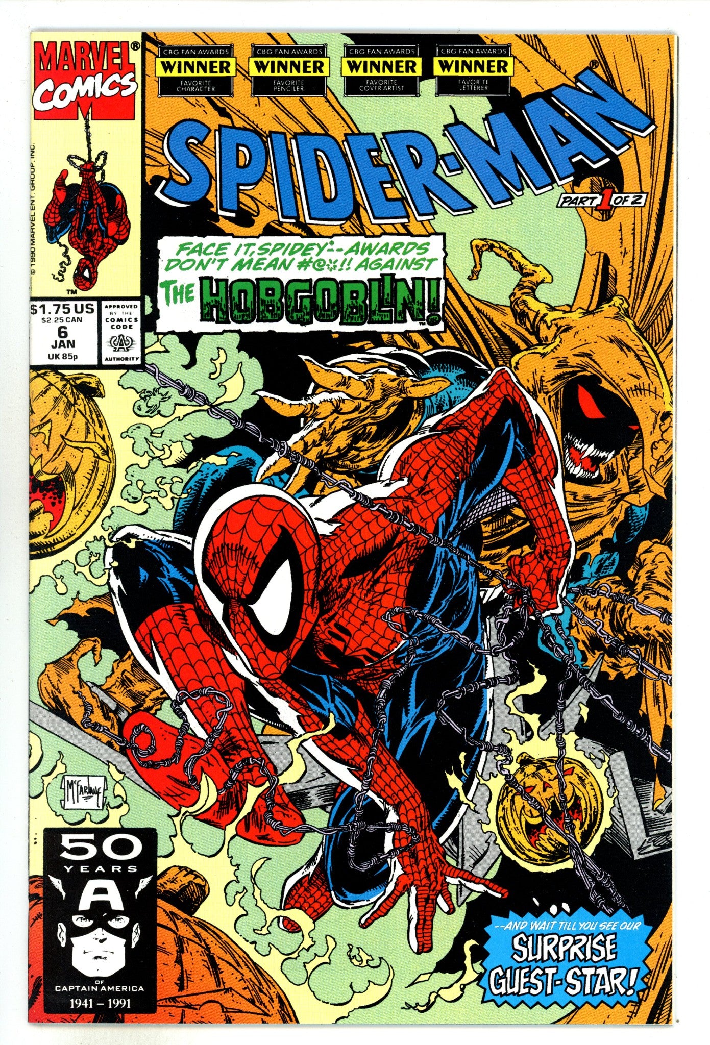 Spider-Man Vol 1 6 NM- (9.2) (1991) 