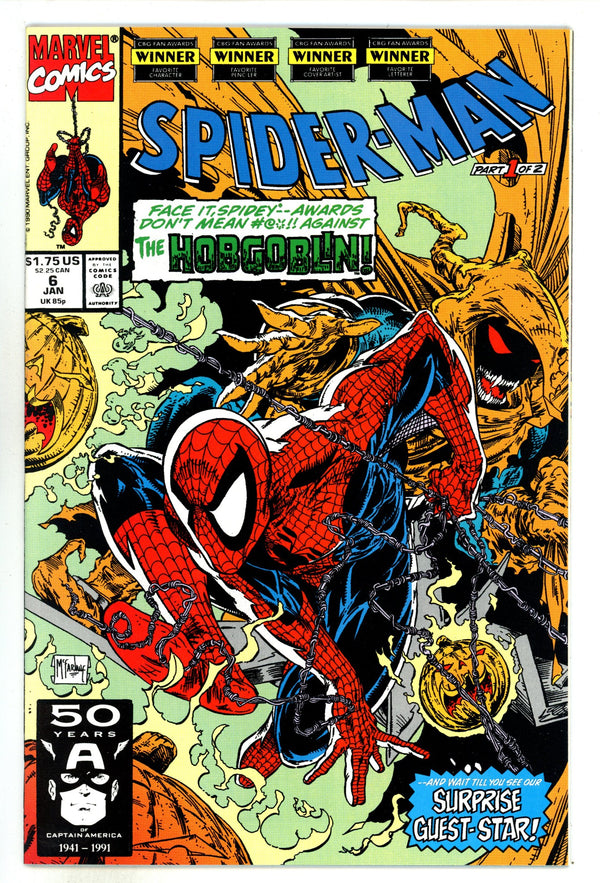 Spider-Man Vol 1 6 NM- (9.2) (1991)