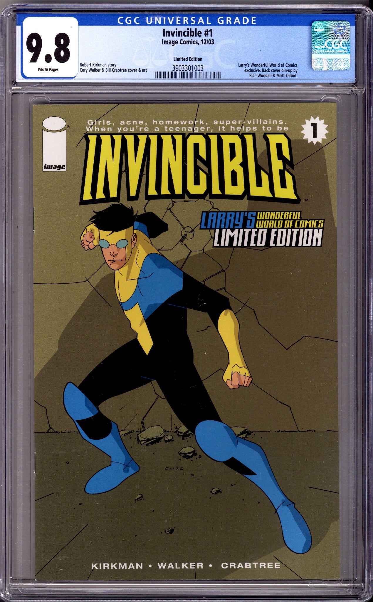 Invincible 1 CGC 9.8 (NM/M) Larry's Limited Edition (2003) 