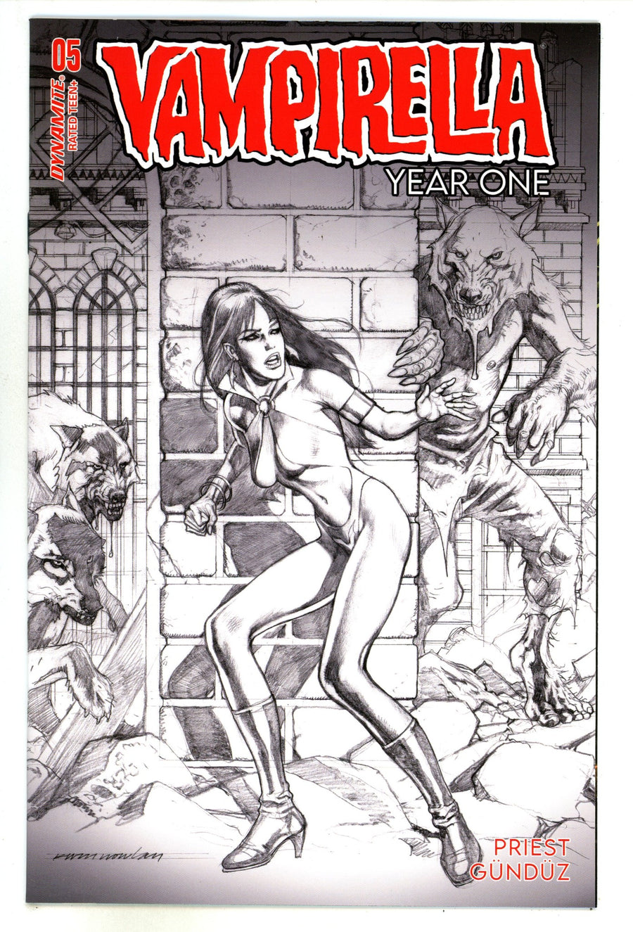 Vampirella Year One  5  High Grade  (2023) Nowlan B&W  Incentive Variant  