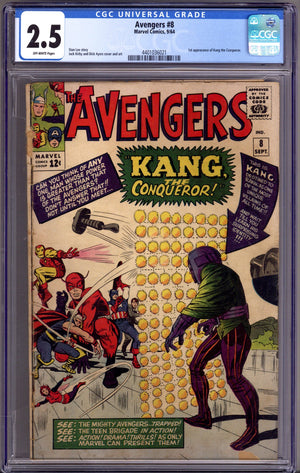 The Avengers Vol 1 8 CGC 2.5 (GD+)   (1964)