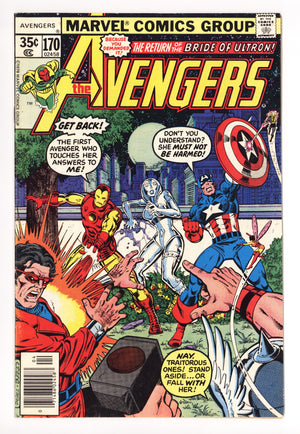 The Avengers Vol 1 170 FN- (5.5) (1978)