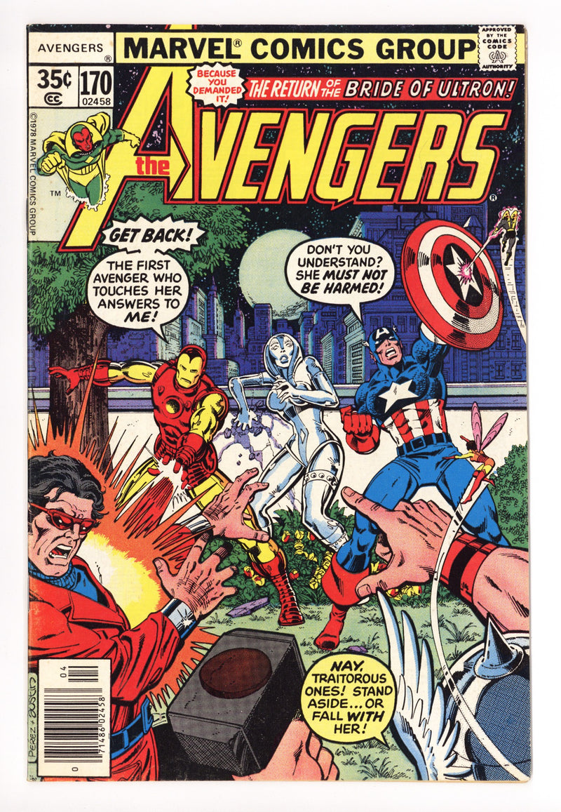 The Avengers Vol 1 170 FN- (5.5) (1978) 