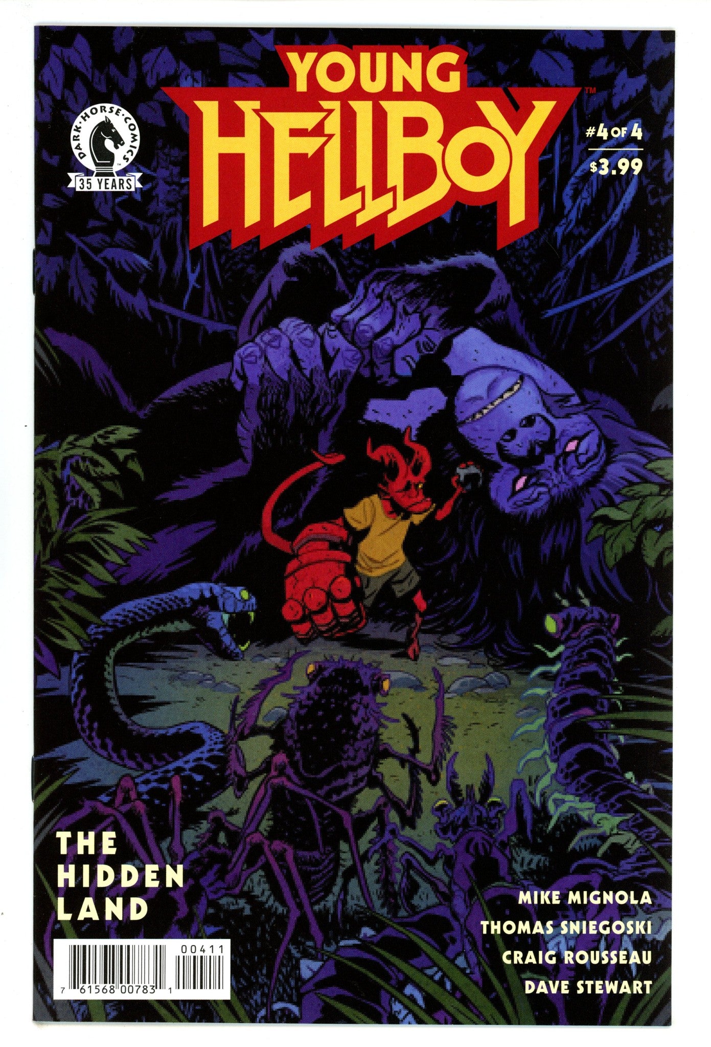 Young Hellboy: The Hidden Land 4 High Grade (2021) Cover 