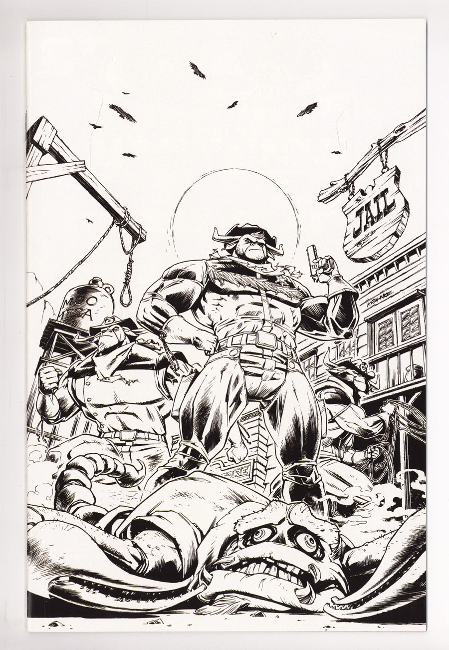 Wild West C.O.W.-Boys of Moo Mesa 3 VF/NM (9.0) (2025) Krahnke B&W Virgin Incentive Variant 