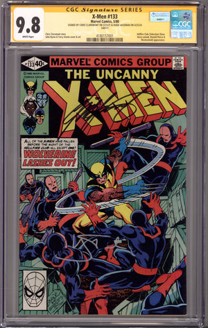 The X-Men Vol 1 133 CGC 9.8 (NM/M) (1980) Signed x2 Cover Hugh Jackman & Chris Claremont
