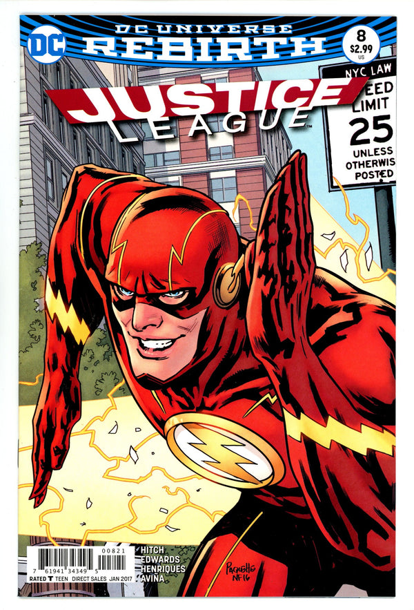 Justice League Vol 2 8 High Grade (2017) Paquette Variant