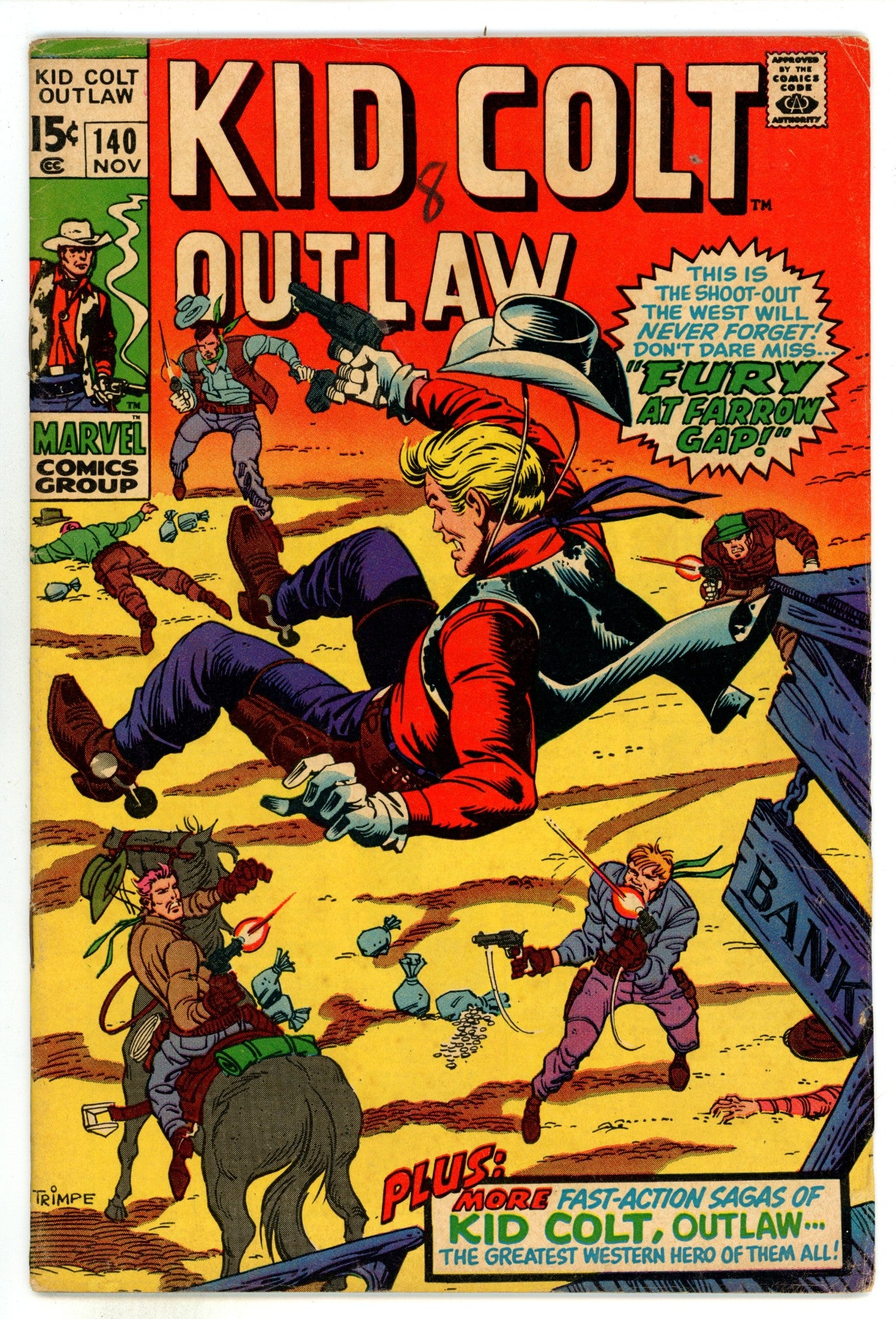 Kid Colt Outlaw 140 VG (4.0) (1969) 