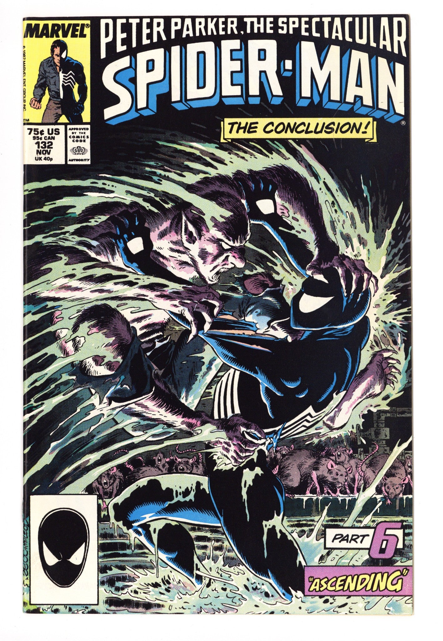The Spectacular Spider-Man Vol 1 132 VF+ (8.5) (1987) 