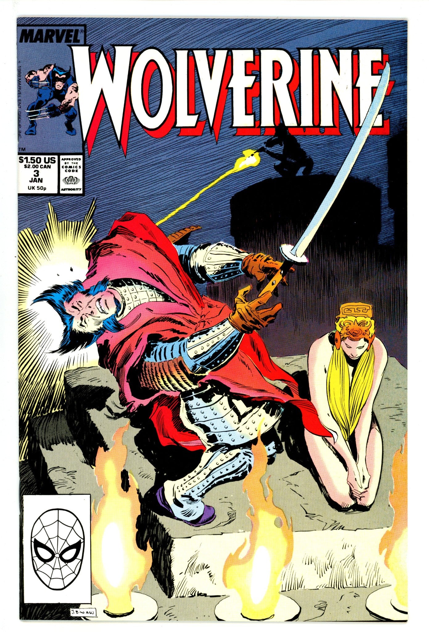 Wolverine Vol 2 3 VF/NM (9.0) (1989) 