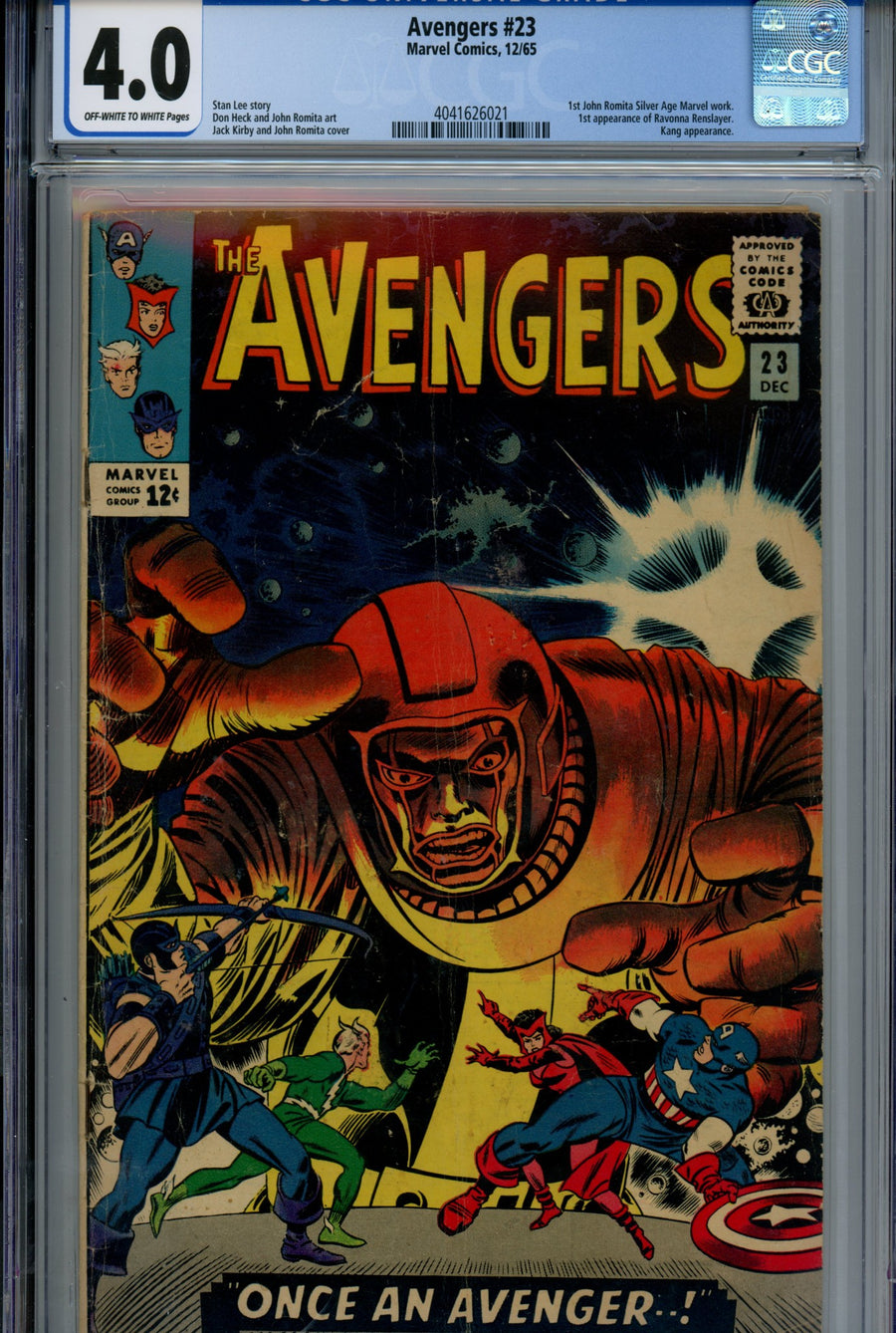 The Avengers Vol 1 23 CGC 4.0 (VG)  (1965)  