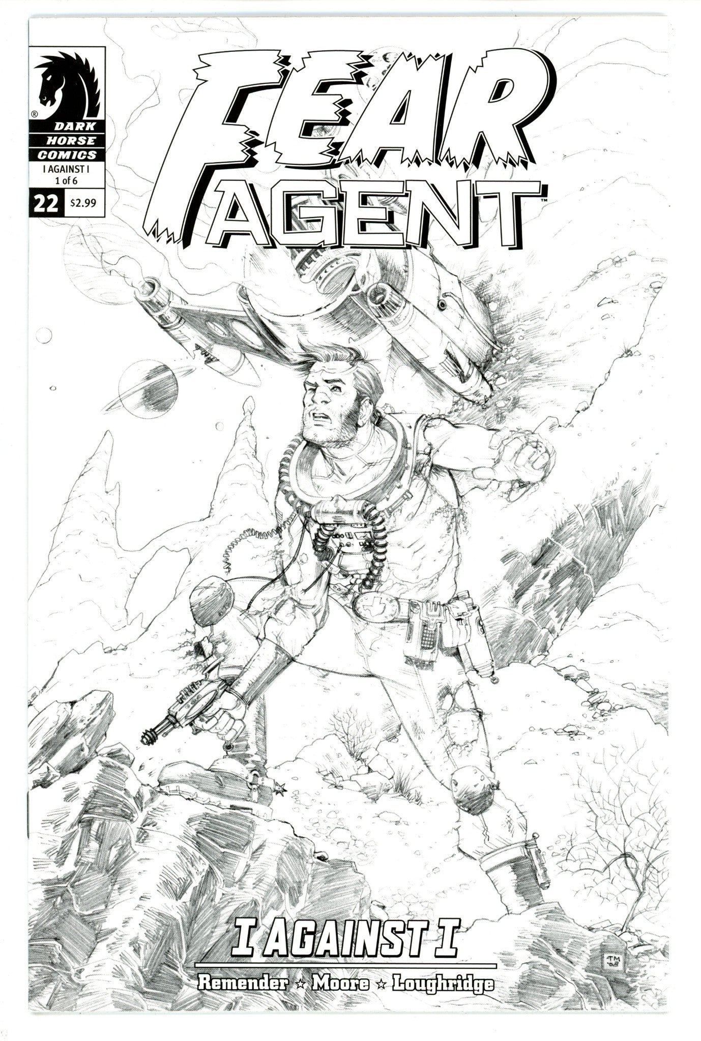 Fear Agent 22 Mid Grade (2008) Moore Sketch Variant 