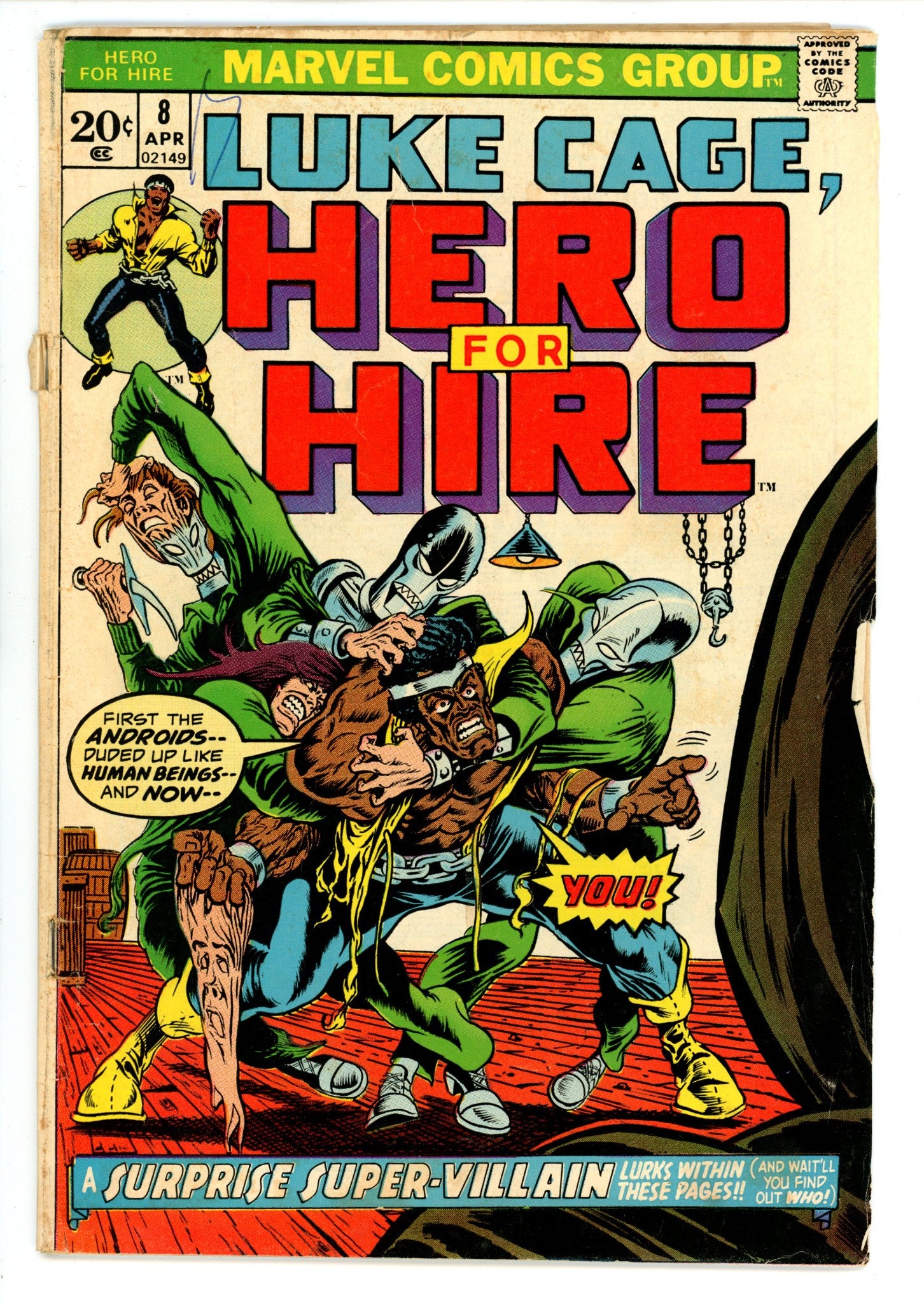 Hero for Hire 8 GD/VG (3.0) (1973) 