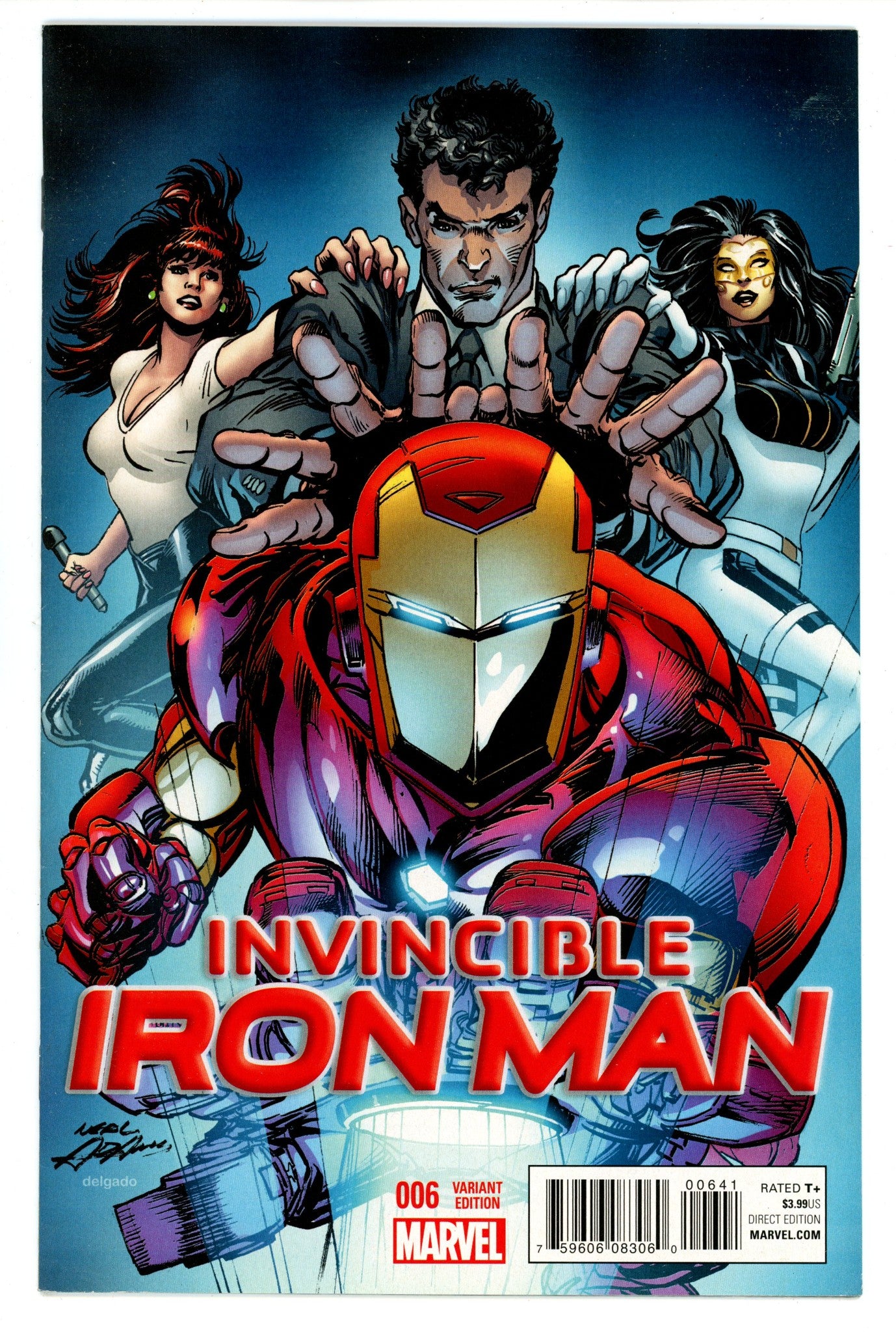 Invincible Iron Man Vol 2 6 High Grade (2016) Adams Incentive Variant 