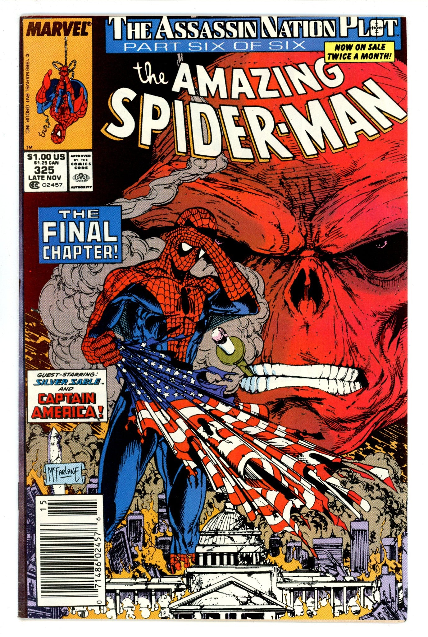 The Amazing Spider-Man Vol 1 325 FN (6.0) (1989) Newsstand 