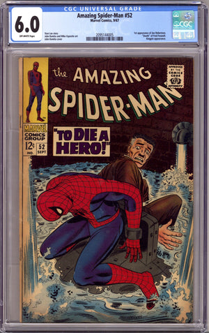The Amazing Spider-Man Vol 1 52 CGC 6.0 (FN) (1967) 