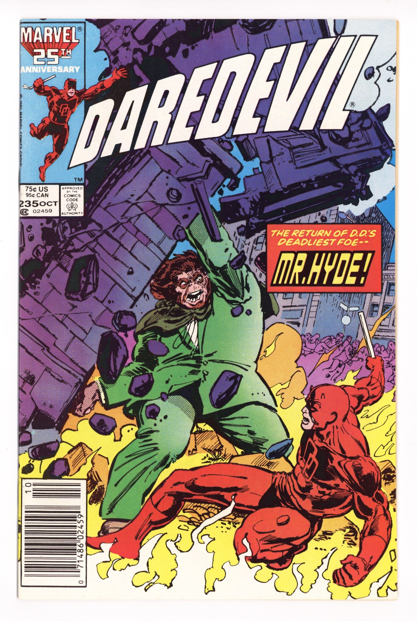 Daredevil Vol 1 235 Mid Grade (1986) Newsstand 