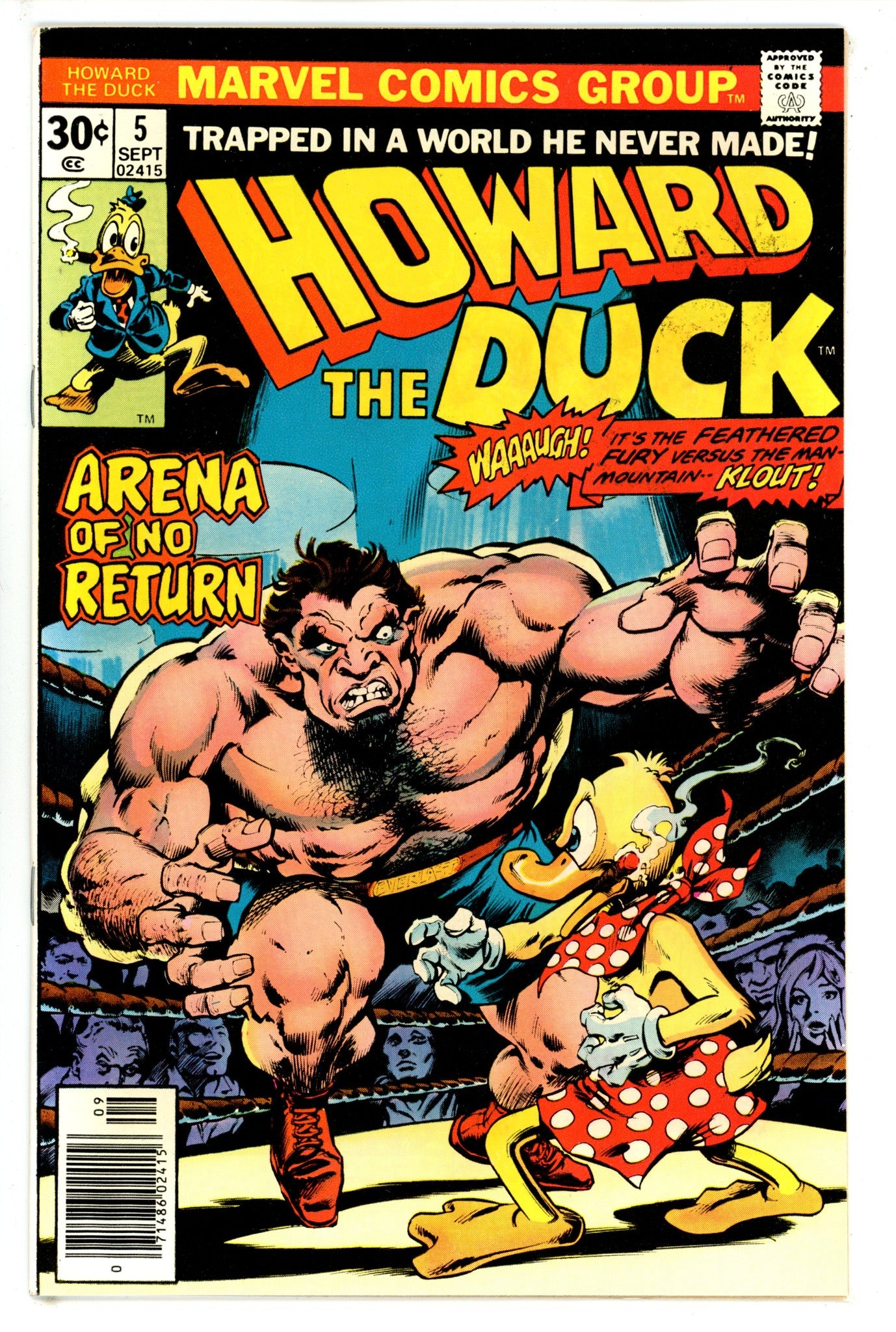 Howard the Duck Vol 1 5 VF+ (1976)