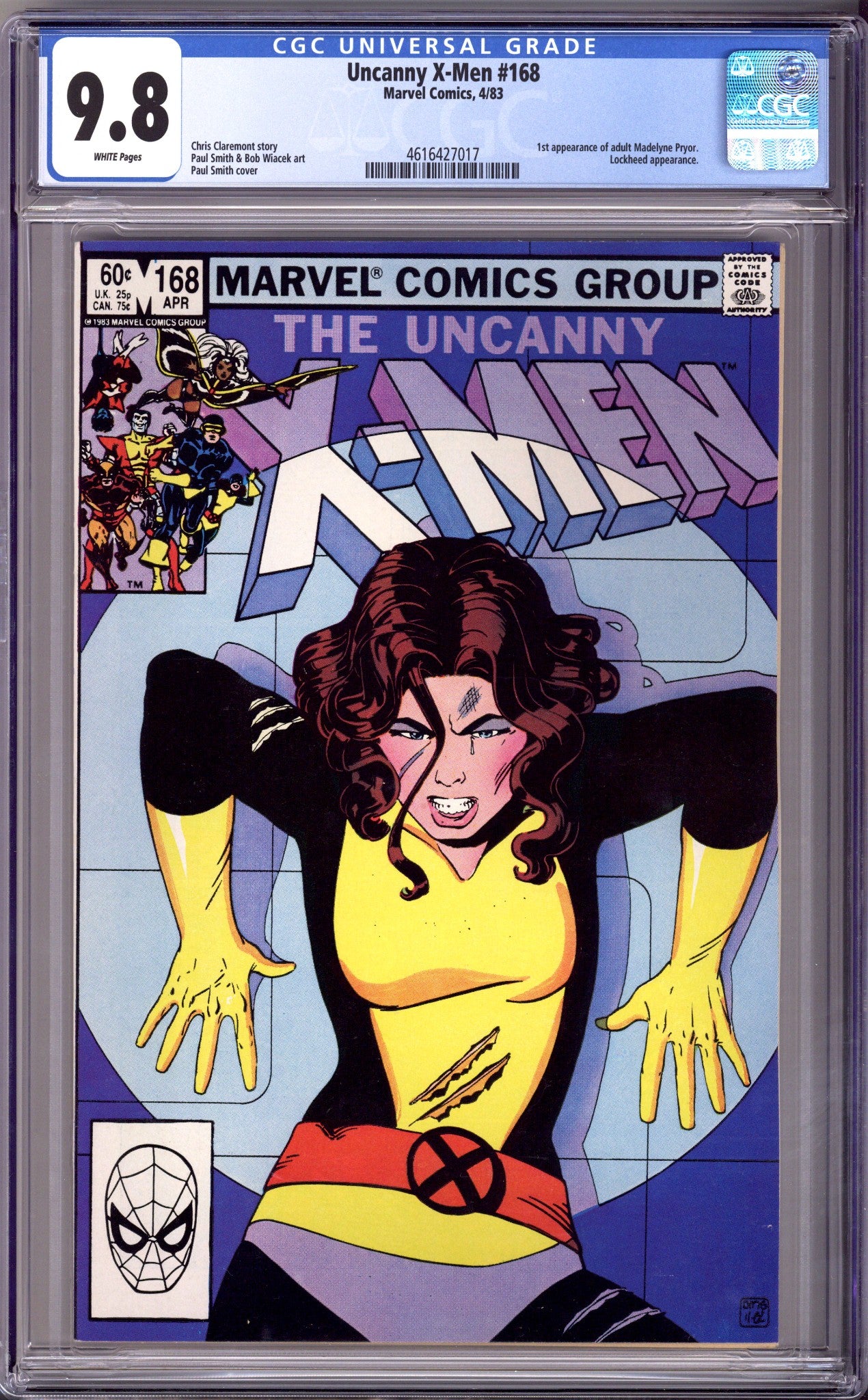 The Uncanny X-Men Vol 1 168 CGC 9.8 (NM/M) (1983) 