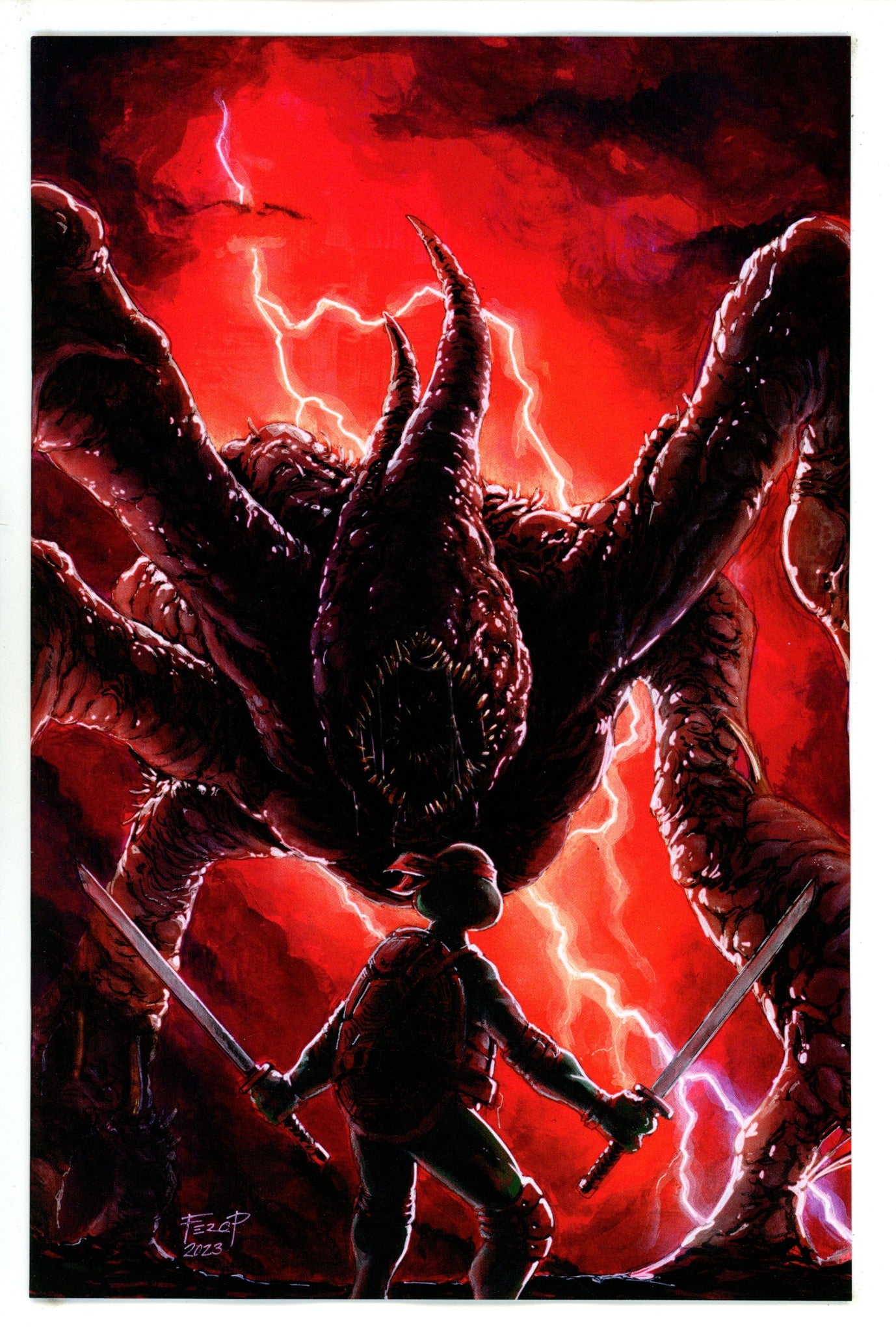 Teenage Mutant Ninja Turtles X Stranger Things 4 Pe Virgin Incentive Variant NM (2023)