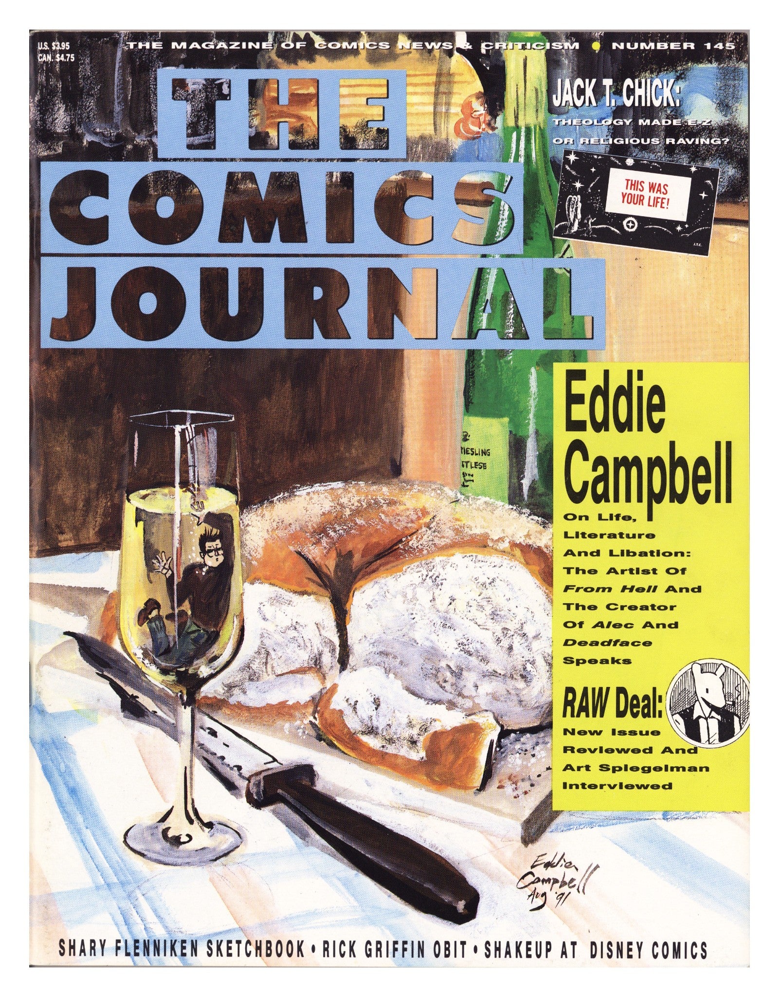 The Comics Journal 145 Mid Grade (1991) 
