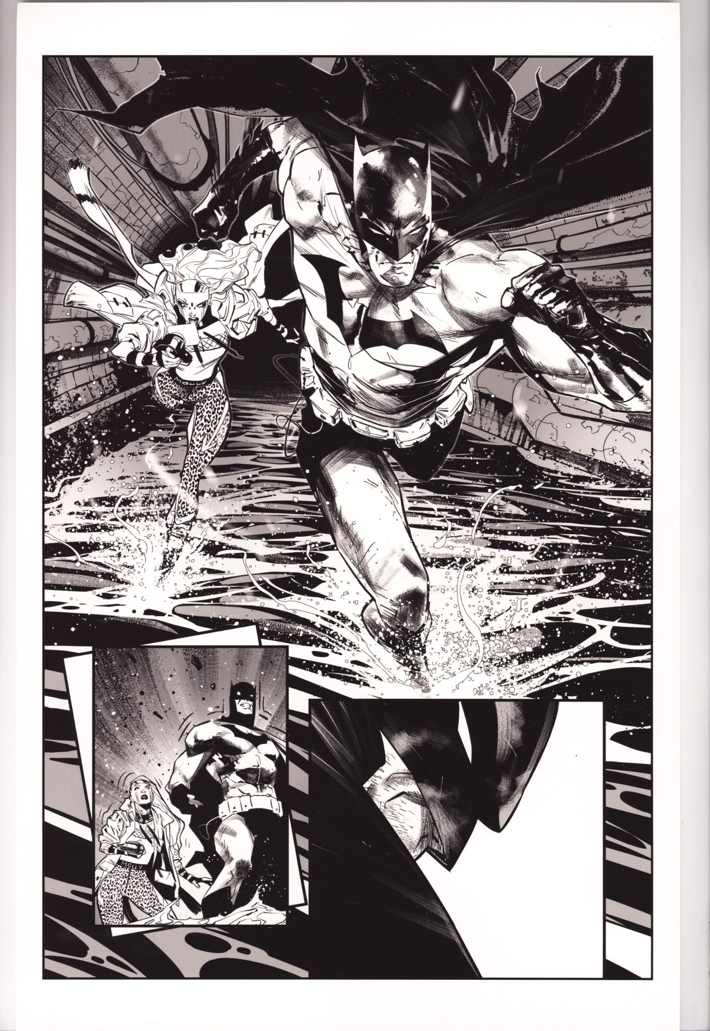 Batman Vol 3 116 Fine Art Monoprint: Page #5 (2022) Signed x1 Jorge Jimenez 