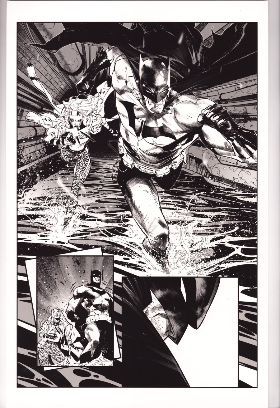 Batman Vol 3 116 Fine Art Monoprint: Page #5 (2022) Signed x1 Jorge Jimenez 