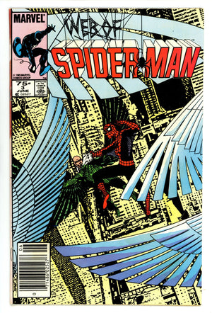 Web of Spider-Man Vol 1 3  Low Grade   (1985)   Canadian Price Variant