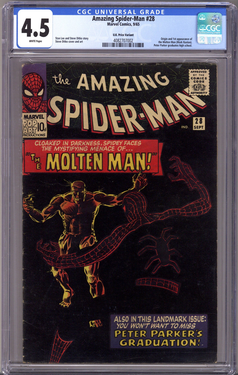 The Amazing Spider-Man Vol 1 28 CGC 4.5 (VG+) (1965) 