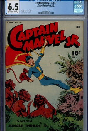 Captain Marvel Jr. 27 CGC 6.5 (FN+) (1945) 