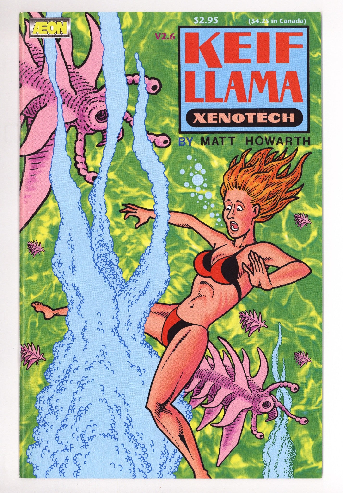 Keif Llama: Xeno-Tech Vol 2 6 NM- (9.2) (1996) 