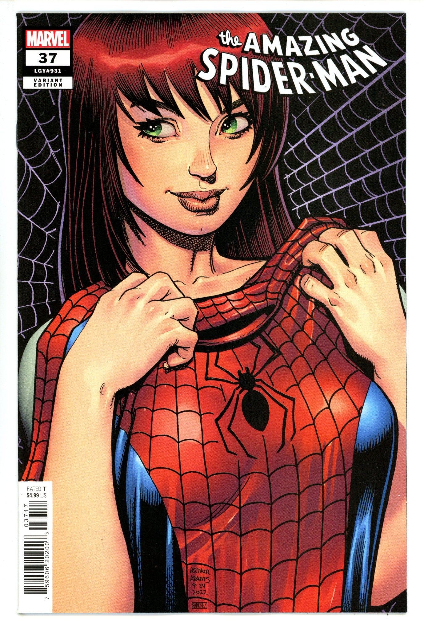 Amazing Spider-Man Vol 6 37 Adams Incentive Variant NM- (2023)