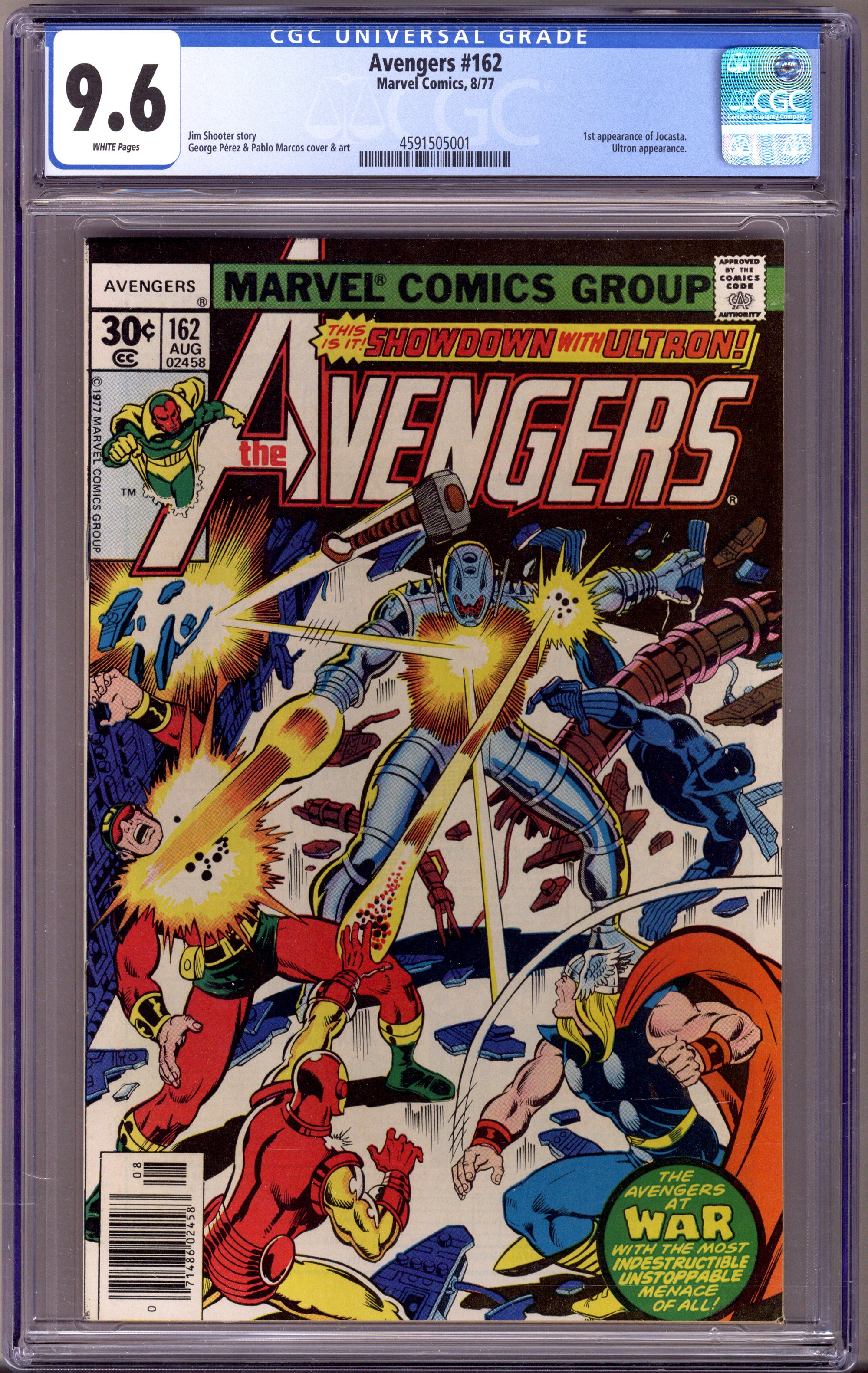 The Avengers Vol 1 162 CGC 9.6 (NM+)   (1977)        