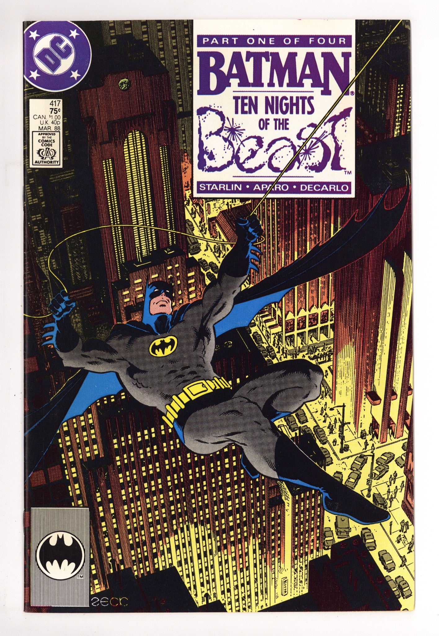 Batman Vol 1 417 Mid Grade (1988) 