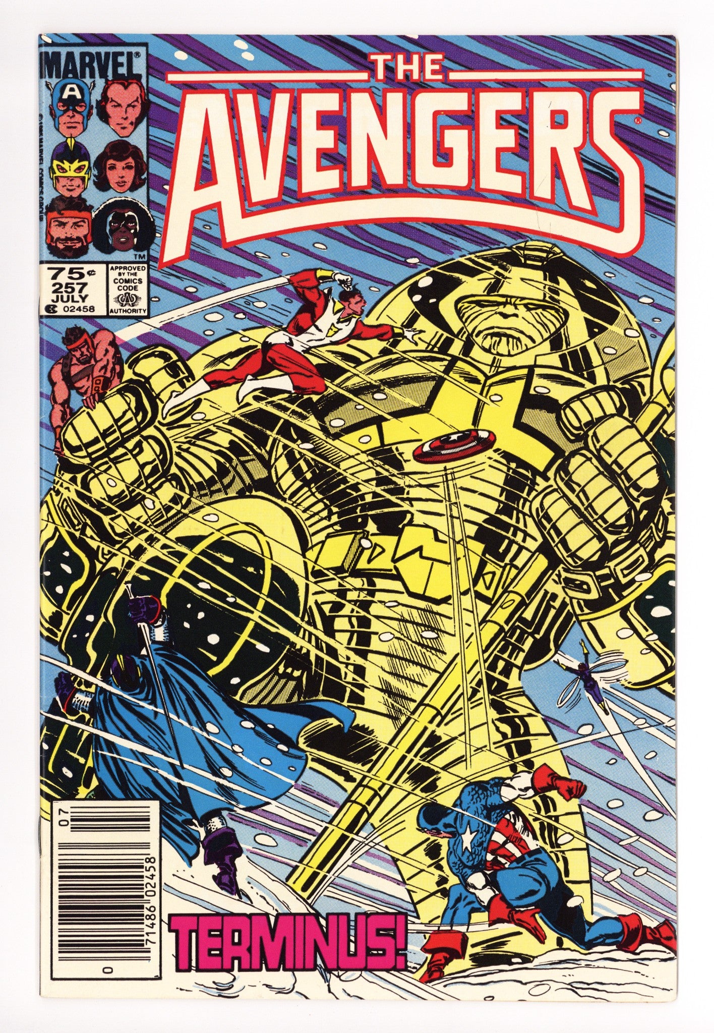 The Avengers Vol 1 257 FN/VF (7.0) (1985) Canadian Price Variant 